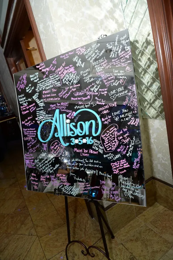 Winter Themed Mirror Sign in Board