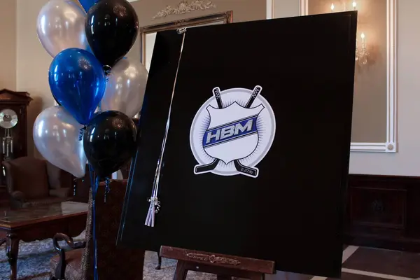 Custom Hockey Logo Sign in Board