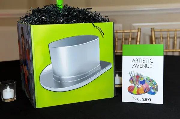 Monopoly Card Table Sign