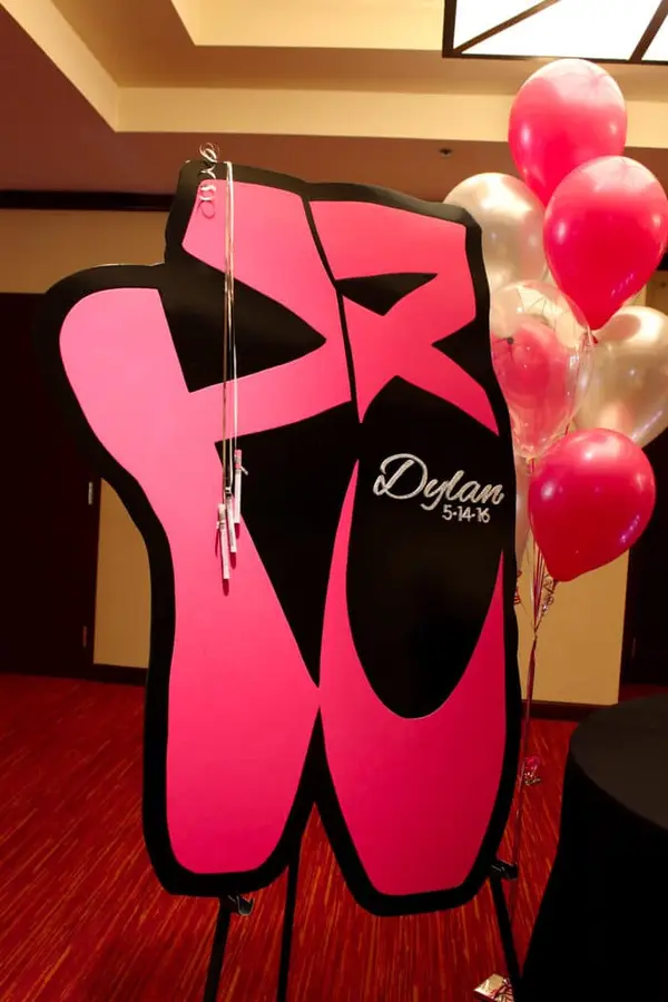 Ballet Shoes Sign in Board