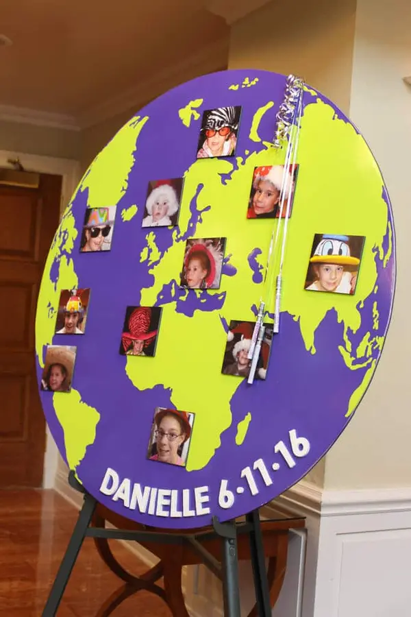 Travel Themed Sign in Board