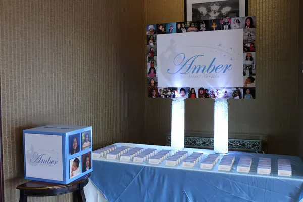 Sweet Sixteen Seating Card Display