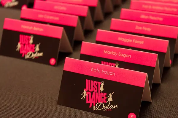 Dance Themed Place Cards