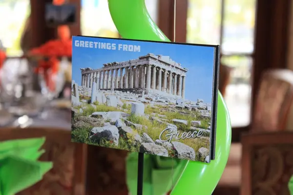 Travel Postcard Table Sign