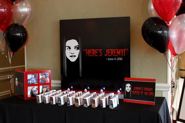Horror Themed Seating Card Display