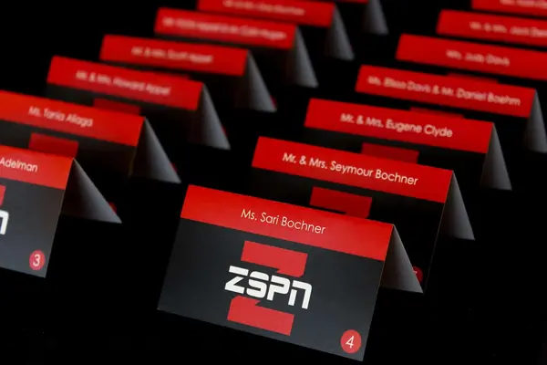ESPN Themed Logo Place Cards
