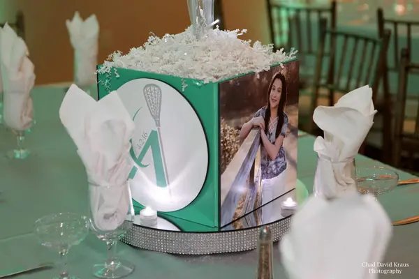 Lacrosse Themed Photo Cube