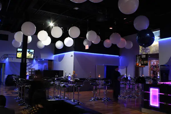 3' White Balloons on Ceiling