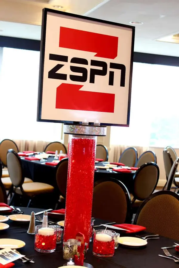 LED Vases with Logo Blowup