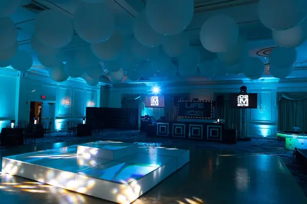 Turquoise LED Uplighting