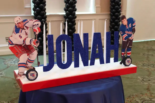 Hockey Themed Candle Lighting Display