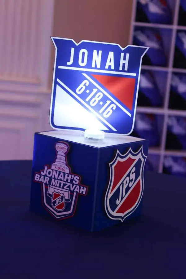 Rangers Themed Hightop Centerpiece