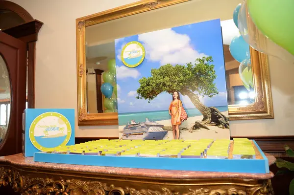 Beach Themed Seating Card Display