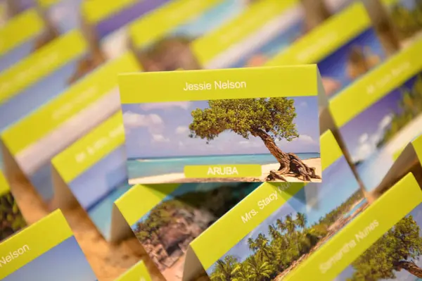 Beach Themed Seating Cards