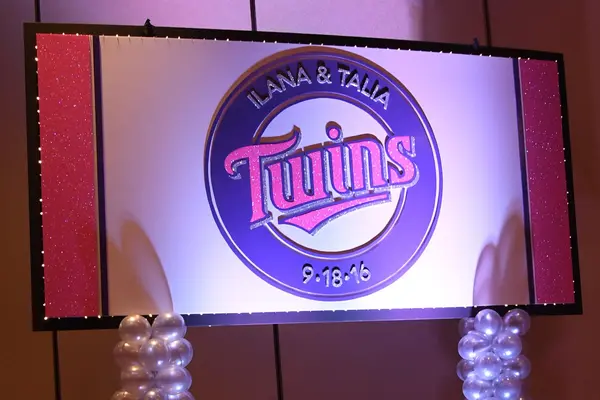 Twins Themed Backdrop