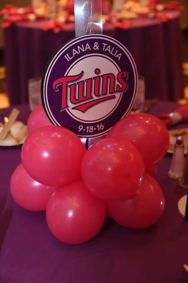 Hot Pink Balloon Centerpiece Base