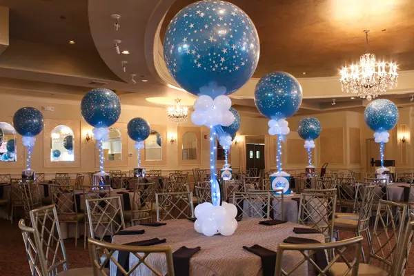 Star Themed Bat Mitzvah Centerpieces