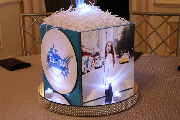Star Themed Photo Cube Centerpiece