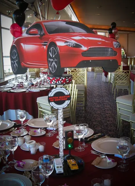 Car Bar Mitzvah Centerpiece