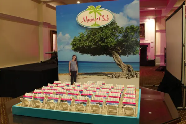 Beach Themed Seating Card Display
