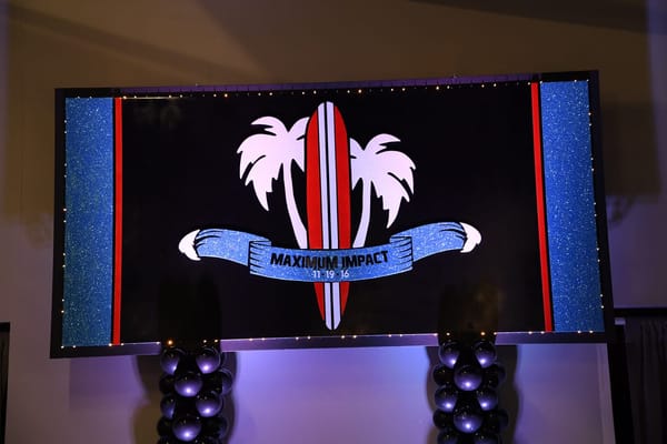 Surf Themed Backdrop