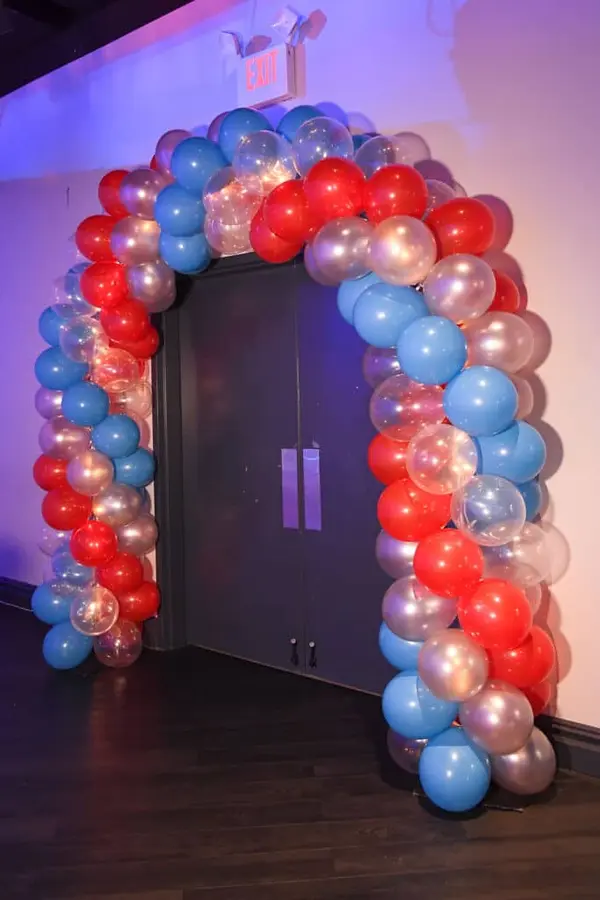 Turquoise & Red Doorway Arch
