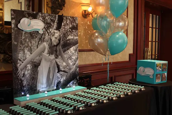 Bat Mitzvah Seating Card Display