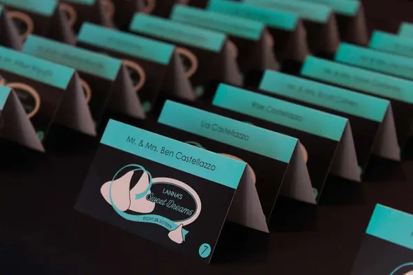 Bat Mitzvah Logo Place Cards