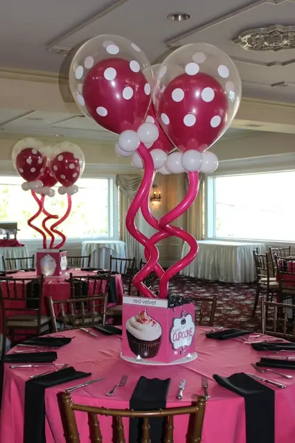 Cupcake Themed Centerpiece