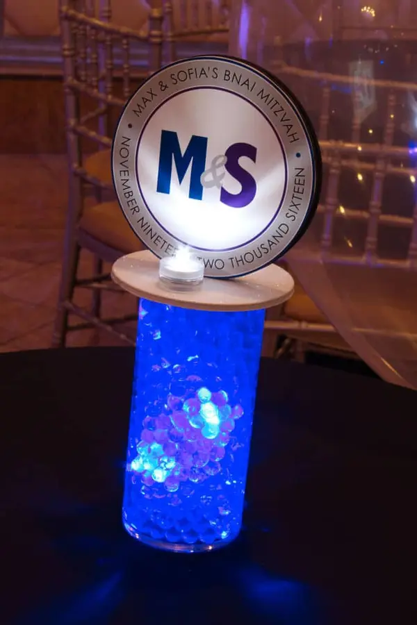 B'nai Mitzvah Logo Centerpiece