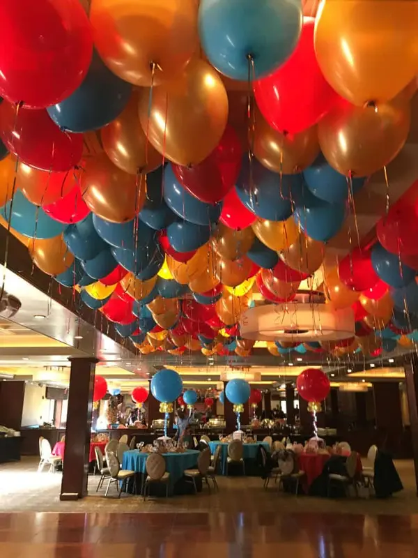 Circus Themed Ceiling Balloons