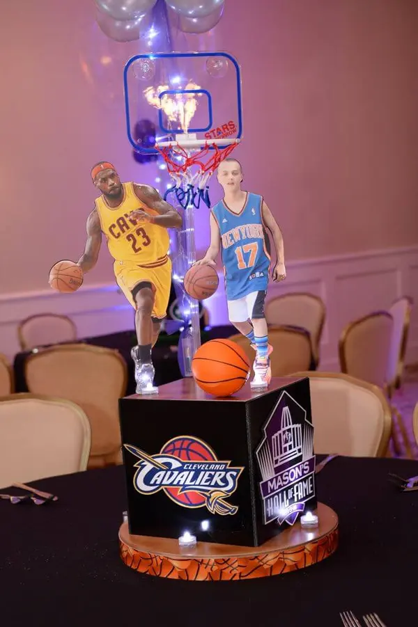 Basketball Themed Centerpiece