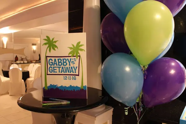 Beach Themed Sign in Book