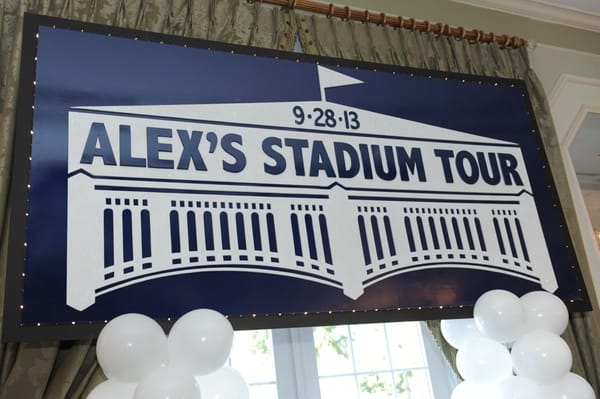 Baseball Themed Backdrop