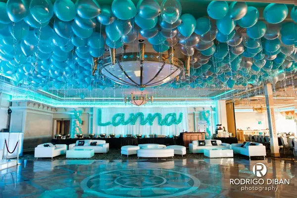 Turquoise Themed Bat Mitzvah
