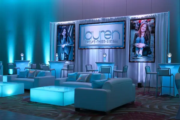 Bat Mitzvah Lounge Setup
