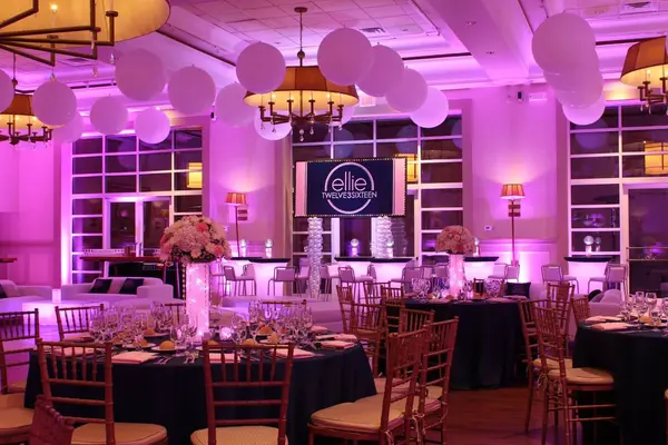 3' White Balloons on Ceiling