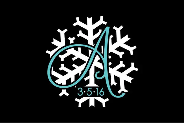 Winter Themed Bat Mitzvah Logo