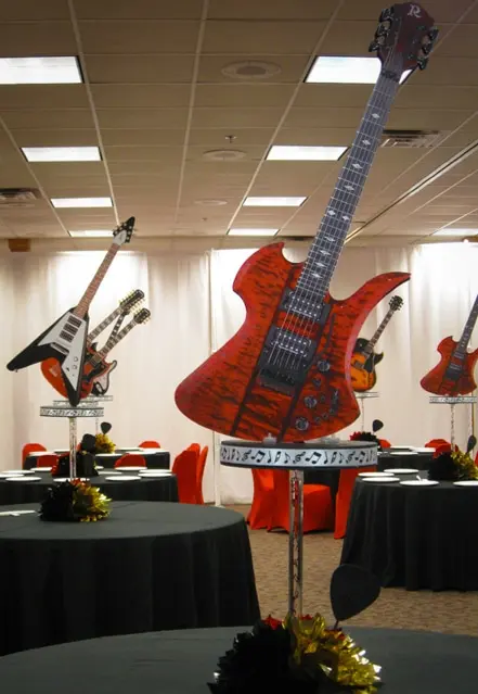Guitar Cutout Centerpiece