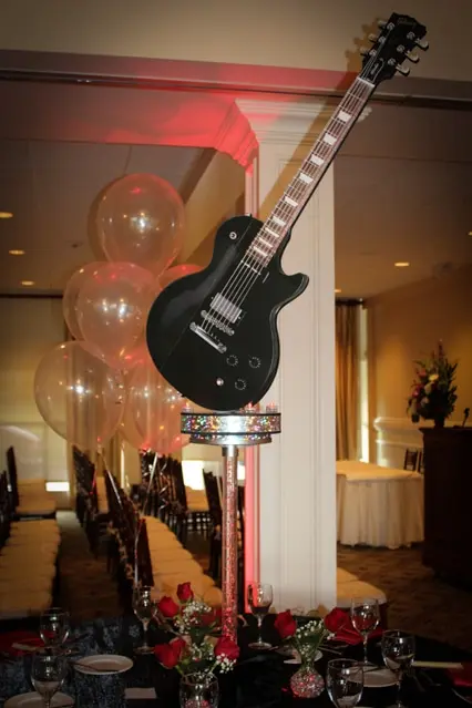 Guitar Music Centerpiece