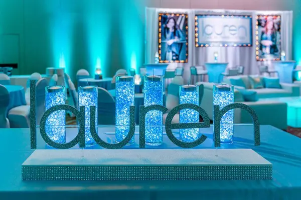 Bat Mitzvah Candle Lighting Display