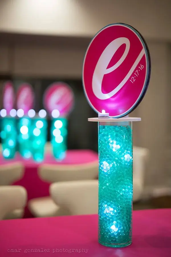 Bat Mitzvah Logo Centerpiece