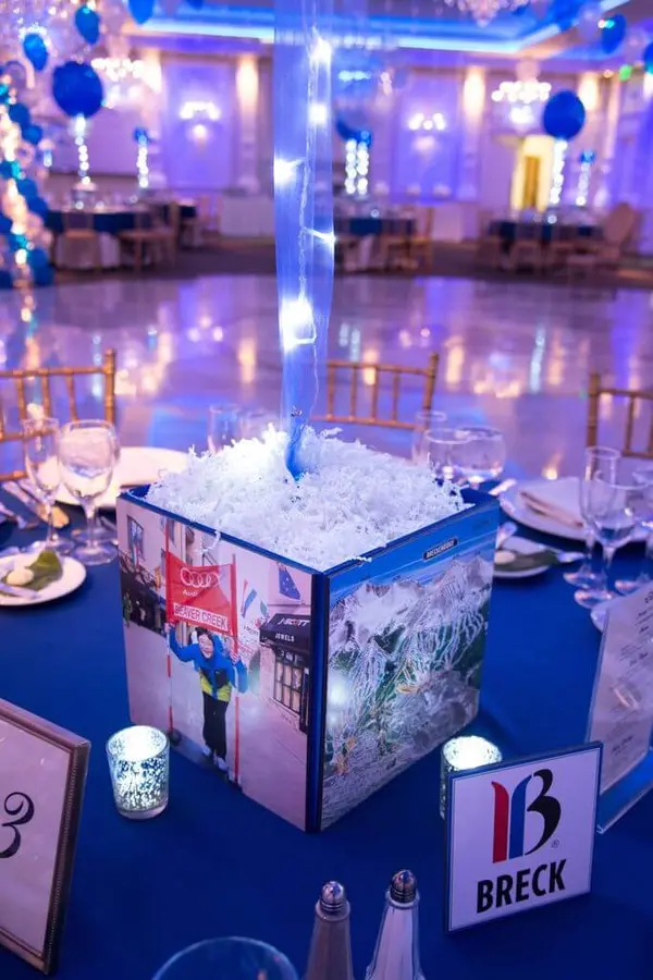 Ski Themed Photo Cube
