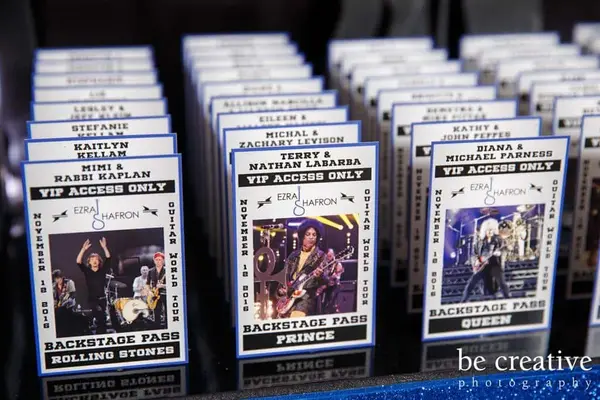 VIP Pass Place Cards