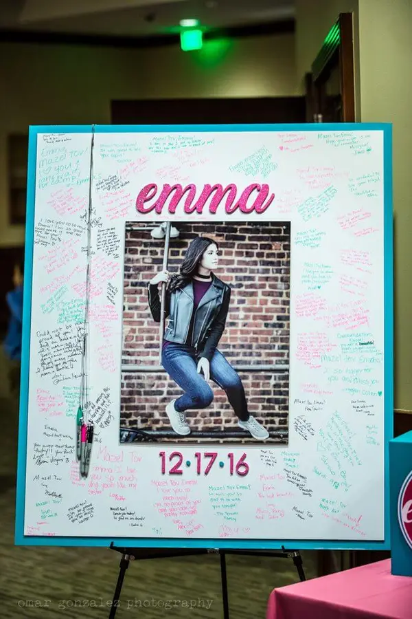 Bat Mitzvah Sign in Board