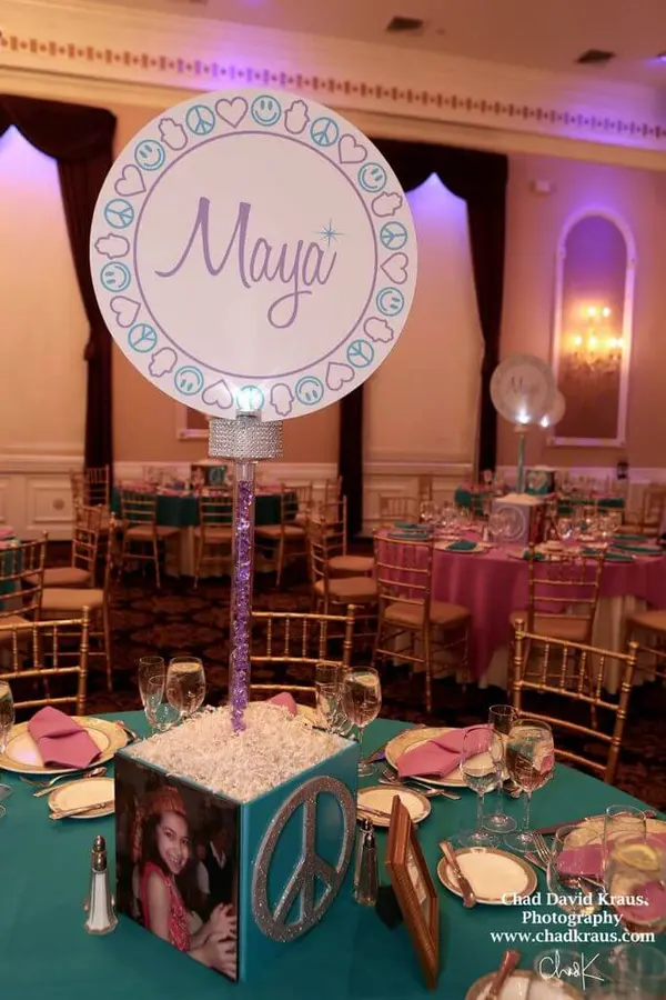 Photo Cube & Logo Centerpiece