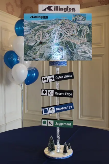 Ski Themed Centerpiece