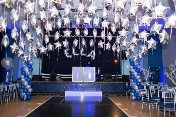 Bat Mitzvah Name in Balloons