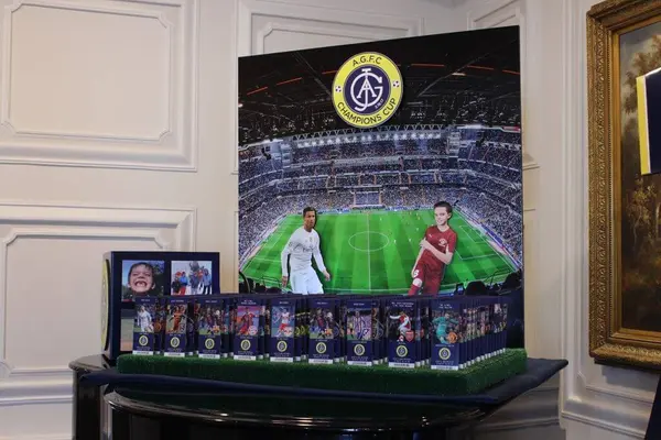 Soccer Themed Seating Card Display