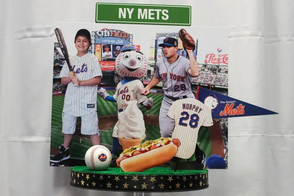 NY Mets Themed Diorama Centerpiece